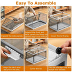 2-Pack: Foldable Storage Bins Collapsible Storage Box Organizer