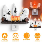 2-Pack: Ghost Campfire Flickering Flame Night