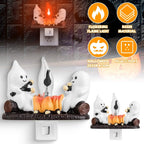 2-Pack: Ghost Campfire Flickering Flame Night