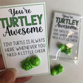 2-Pack: Green Tiny Turtle Good Luck Charm