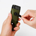 2-Pack: Hand Crank Solar Powered Flashlight