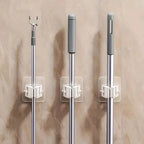 2-Pack: Hanging Mop Storage Rack with Buckle