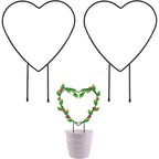 2-Pack: Heart-Shaped Plant Support Stake