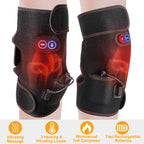 2-Pack: Heated Knee Massage Wrap