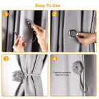 2-Pack: Magnetic Curtain Tiebacks