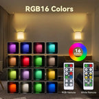 2-Pack: Magnetic Wireless Wall Sconce Lighting