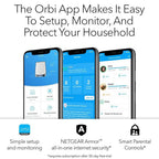 2-Pack: Netgear Orbi Whole Home Tri-band Mesh WiFi 6 System RBK852 Router (Refurbished)