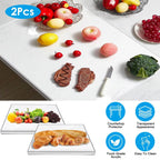 2-Pack: Non-Slip Transparent Countertop Cutting Board Kitchen Countertop Protector