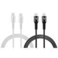 2-Pack: Nylon USB C to USB C Cable 6 Ft. 60W
