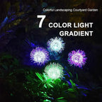2-Pack: Outdoor Solar Dandelion Lawn Lights