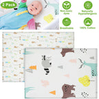 2-Pack: Pack N Play Portable Crib Sheet