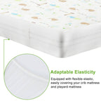 2-Pack: Pack N Play Portable Crib Sheet