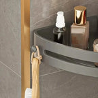 2-Tier: Rustproof Corner Shower Caddy, Adhesive Wall Mounted Shower Shelves No Drilling