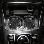 2-Pack: Shimmering Diamond Car Cup Mats