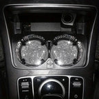 2-Pack: Shimmering Diamond Car Cup Mats