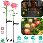 2-Pack: Solar LED Chrysanthemum Lights