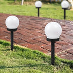 2-Pack: Solar LED Globe Powered Garden Light