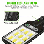 2-Pack: Solar Outdoor Security Street Lighting, 3 Modes With Wireless Motion Sensing and Remote Control