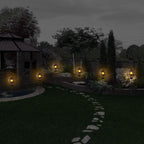 2-Pack: Solar Powered Glass Globe Stake Lamp