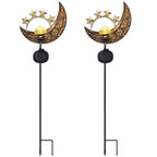 2-Pack: Solar Powered Glass Globe Stake Lamp