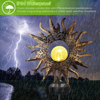 2-Pack: Solar Powered Glass Globe Stake Lamp