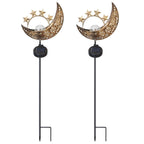 2-Pack: Solar Powered Glass Globe Stake Lamp