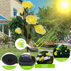 2-Pack: Solar Powered Rose Flower LED Decorative Lamp