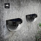2-Pack: Solar Wall Mount Outdoor Fence Lamp