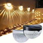 2-Pack: Solar Wall Mount Outdoor Fence Lamp