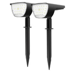 2-Pack: Solarek 32 LEDs Solar Landscape Spotlights