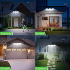 2-Pack: Split Solar Wall Light For Outdoor With Motion Sensor 3 Heads