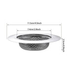 2-Pack: Stainless Steel Kitchen Sink Strainer