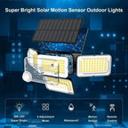 2-Pack: Super Bright Solar Motion Sensor Outdoor Light with Remote