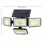 2-Pack: Super Bright Solar Motion Sensor Outdoor Light with Remote