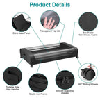 Under-Bed Storage Drawer with Wheels Multipurpose with Clear Window & Label