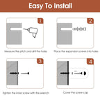 2-Pack: Wall Mounted Paper Towel Holder Under Cabinet