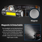2-Pack: Waterproof Rechargeable Headlamp