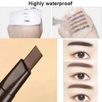 2-Pack: Natural Makeup Double Heads Automatic Eyebrow Pencil Waterproof Long-lasting