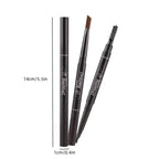 2-Pack: Natural Makeup Double Heads Automatic Eyebrow Pencil Waterproof Long-lasting