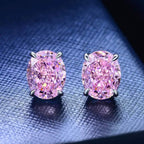 2-Pairs: 2.00CTTW CZ Oval Set Earrings