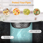 2-Piece: 4.53-Inch Kitchen Sink Strainer