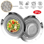 2-Piece: 4.53-Inch Kitchen Sink Strainer