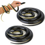 2-Piece: 50" Long Realistic Rubber Snakes