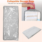 2-Piece: 70L Foldable Underbed Clothes Moisture Proof Zipped Organizer