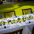 2-Piece: 7.2ft Artificial Silk Sunflower Vines