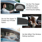 2-Piece: Car Side Window Screen Mesh Cover