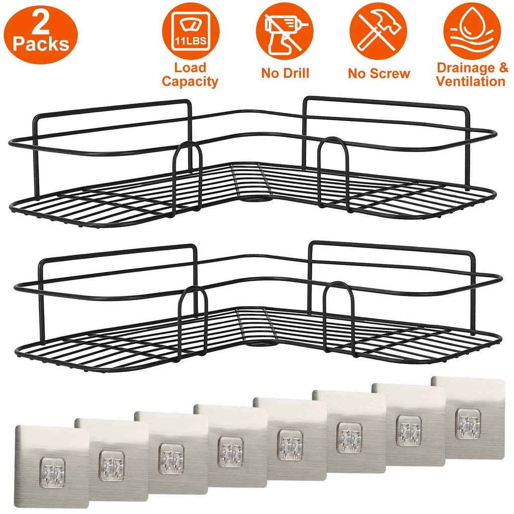 2-Piece: Corner Shower Caddy Shelves
