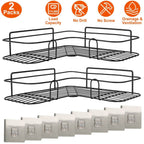 2-Piece: Corner Shower Caddy Shelves