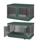 2-Piece: Foldable Stackable Storage Bins with Lid