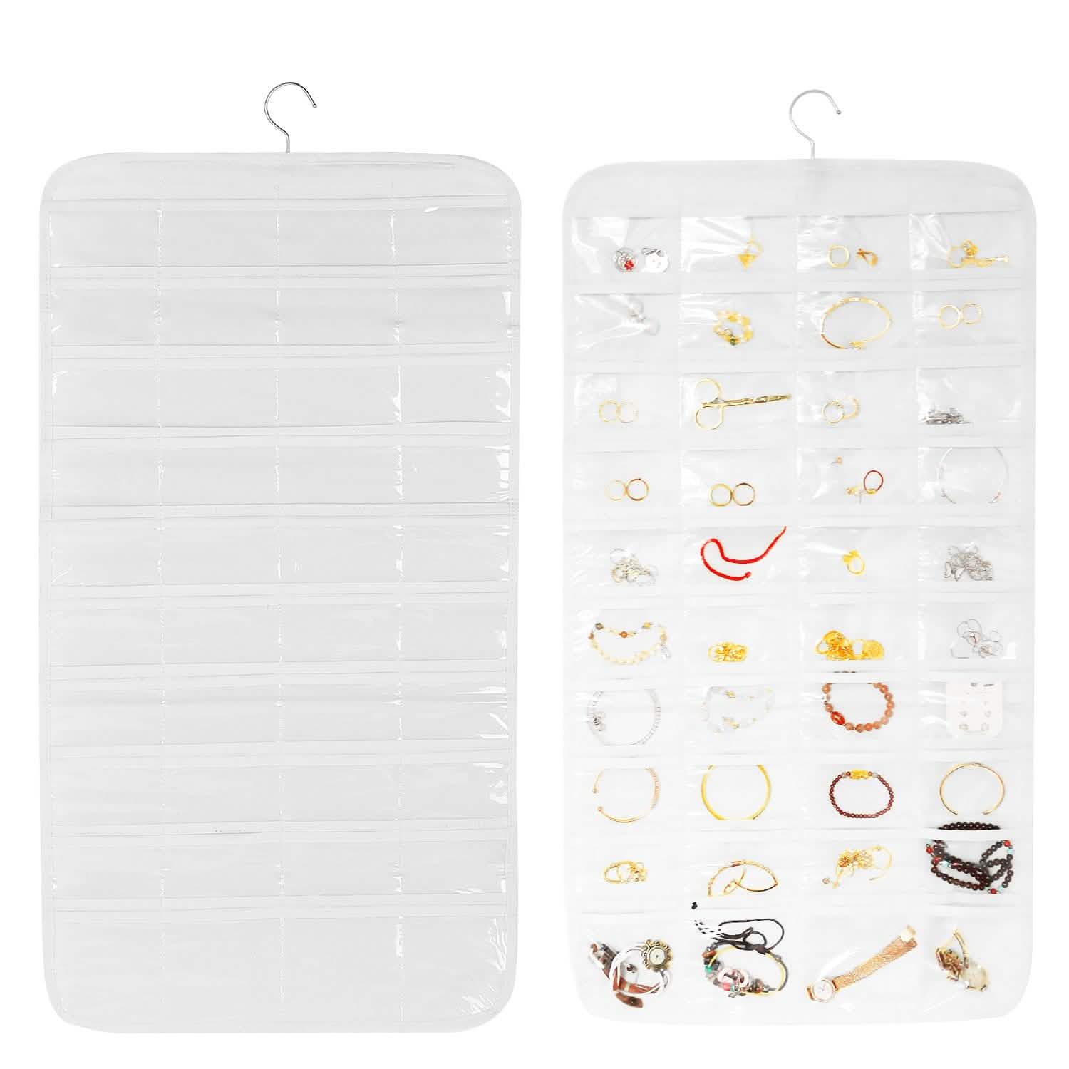2-Piece: Hanging Jewelry Organizer